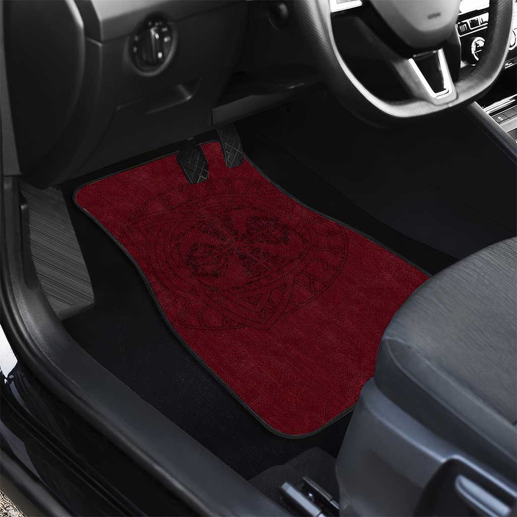 Demonic Skull Sigil Vikings Car Mats Dark Gothic Rune Grunge Illustration