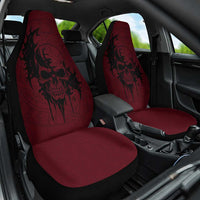Demonic Skull Sigil Vikings Car Seat Cover Dark Gothic Rune Grunge Illustration