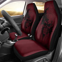 Demonic Skull Sigil Vikings Car Seat Cover Dark Gothic Rune Grunge Illustration