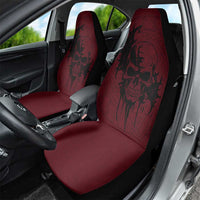 Demonic Skull Sigil Vikings Car Seat Cover Dark Gothic Rune Grunge Illustration