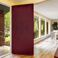 Demonic Skull Sigil Vikings Door Cover Dark Gothic Rune Grunge Illustration