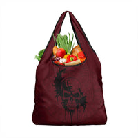 Demonic Skull Sigil Vikings Grocery Bag Dark Gothic Rune Grunge Illustration