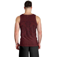 Demonic Skull Sigil Vikings Men Tank Top Dark Gothic Rune Grunge Illustration