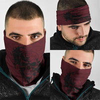 Demonic Skull Sigil Vikings Neck Gaiter Dark Gothic Rune Grunge Illustration