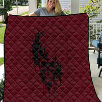 Demonic Skull Sigil Vikings Quilt Dark Gothic Rune Grunge Illustration