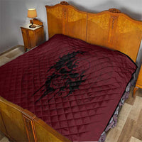 Demonic Skull Sigil Vikings Quilt Dark Gothic Rune Grunge Illustration