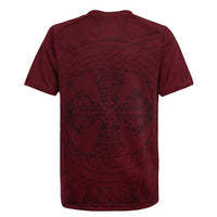 Demonic Skull Sigil Vikings Rugby Jersey Dark Gothic Rune Grunge Illustration