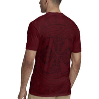Demonic Skull Sigil Vikings Rugby Jersey Dark Gothic Rune Grunge Illustration