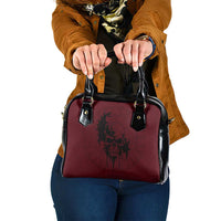 Demonic Skull Sigil Vikings Shoulder Handbag Dark Gothic Rune Grunge Illustration
