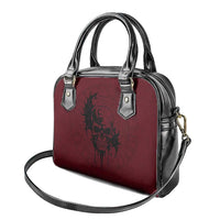 Demonic Skull Sigil Vikings Shoulder Handbag Dark Gothic Rune Grunge Illustration