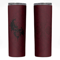 Demonic Skull Sigil Vikings Skinny Tumbler Dark Gothic Rune Grunge Illustration