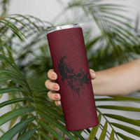 Demonic Skull Sigil Vikings Skinny Tumbler Dark Gothic Rune Grunge Illustration