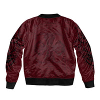 Demonic Skull Sigil Vikings Sleeve Zip Bomber Jacket Dark Gothic Rune Grunge Illustration