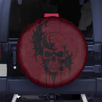 Demonic Skull Sigil Vikings Spare Tire Cover Dark Gothic Rune Grunge Illustration