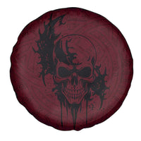 Demonic Skull Sigil Vikings Spare Tire Cover Dark Gothic Rune Grunge Illustration