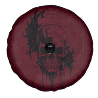 Demonic Skull Sigil Vikings Spare Tire Cover Dark Gothic Rune Grunge Illustration