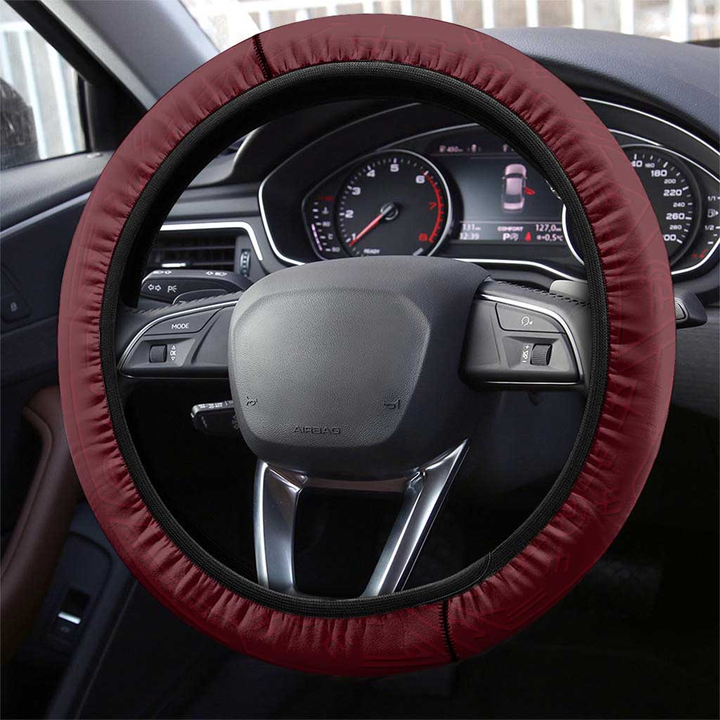 Demonic Skull Sigil Vikings Steering Wheel Cover Dark Gothic Rune Grunge Illustration