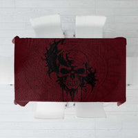 Demonic Skull Sigil Vikings Tablecloth Dark Gothic Rune Grunge Illustration
