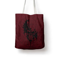 Demonic Skull Sigil Vikings Tote Bag Dark Gothic Rune Grunge Illustration