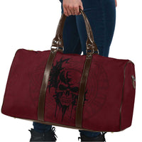 Demonic Skull Sigil Vikings Travel Bag Dark Gothic Rune Grunge Illustration