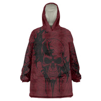 Demonic Skull Sigil Vikings Wearable Blanket Hoodie Dark Gothic Rune Grunge Illustration