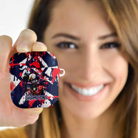 USA Ice Hockey Champions Eagle AirPods Case Patriotic Paint Splash Graffiti Art