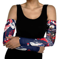 USA Ice Hockey Champions Eagle Arm Sleeves Patriotic Paint Splash Graffiti Art