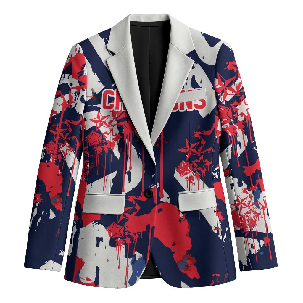 USA Ice Hockey Champions Eagle Blazer Patriotic Paint Splash Graffiti Art