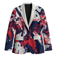 USA Ice Hockey Champions Eagle Blazer Patriotic Paint Splash Graffiti Art