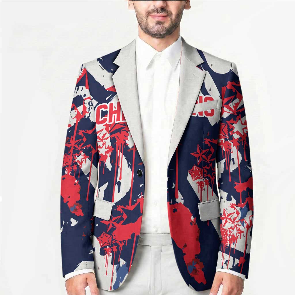 USA Ice Hockey Champions Eagle Blazer Patriotic Paint Splash Graffiti Art