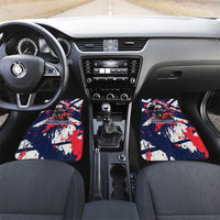 USA Ice Hockey Champions Eagle Car Mats Patriotic Paint Splash Graffiti Art