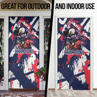 USA Ice Hockey Champions Eagle Door Cover Patriotic Paint Splash Graffiti Art
