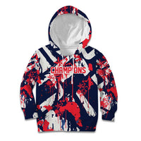 USA Ice Hockey Champions Eagle Kid Hoodie Patriotic Paint Splash Graffiti Art