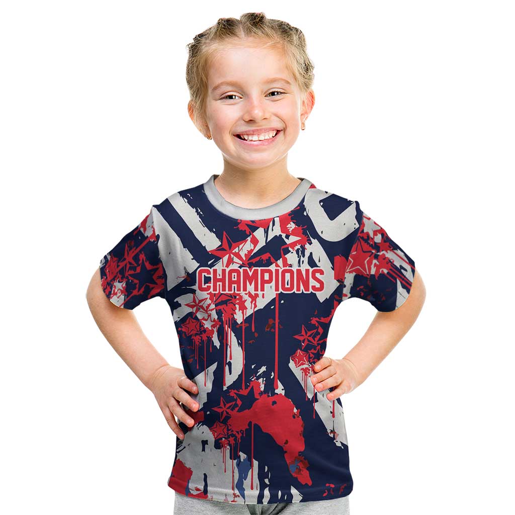 USA Ice Hockey Champions Eagle Kid T Shirt Patriotic Paint Splash Graffiti Art