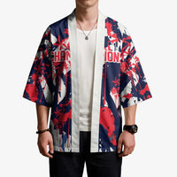 USA Ice Hockey Champions Eagle Kimono Patriotic Paint Splash Graffiti Art