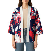 USA Ice Hockey Champions Eagle Kimono Patriotic Paint Splash Graffiti Art