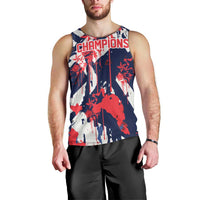 USA Ice Hockey Champions Eagle Men Tank Top Patriotic Paint Splash Graffiti Art