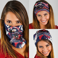 USA Ice Hockey Champions Eagle Neck Gaiter Patriotic Paint Splash Graffiti Art