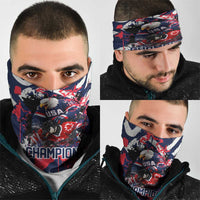 USA Ice Hockey Champions Eagle Neck Gaiter Patriotic Paint Splash Graffiti Art