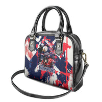 USA Ice Hockey Champions Eagle Shoulder Handbag Patriotic Paint Splash Graffiti Art