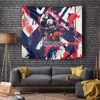 USA Ice Hockey Champions Eagle Tapestry Patriotic Paint Splash Graffiti Art