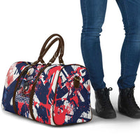 USA Ice Hockey Champions Eagle Travel Bag Patriotic Paint Splash Graffiti Art