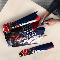 USA Ice Hockey Champions Eagle Umbrella Patriotic Paint Splash Graffiti Art