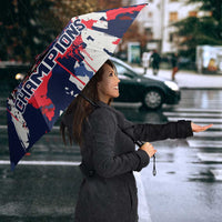 USA Ice Hockey Champions Eagle Umbrella Patriotic Paint Splash Graffiti Art