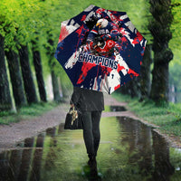 USA Ice Hockey Champions Eagle Umbrella Patriotic Paint Splash Graffiti Art