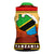 African Sunset Design Women Sleeveless Polo Shirt with Flag Map Mount Kilimanjaro and Wildlife Scene