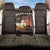 Mauritania Back Car Seat Cover with Desert Sunset Camel Silhouette and Flag Accents
