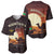Mauritania Baseball Jersey with Desert Sunset Camel Silhouette and Flag Accents