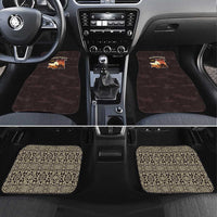 Mauritania Car Mats with Desert Sunset Camel Silhouette and Flag Accents