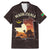 Mauritania Family Matching Mermaid Dress and Hawaiian Shirt with Desert Sunset Camel Silhouette and Flag Accents